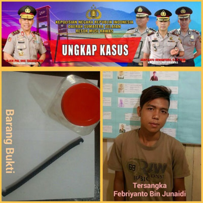 Congkel Rumah Orang, Febriyanto Diciduk Polisi