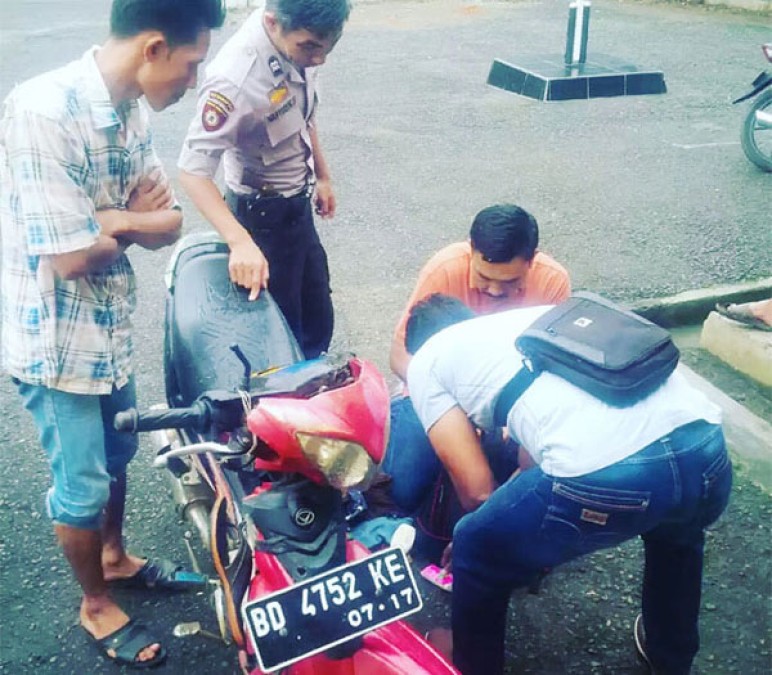 Anggota Koramil Bersama Anggota Polsek PUT Gagalkan Aksi Pencurian Sepeda Motor