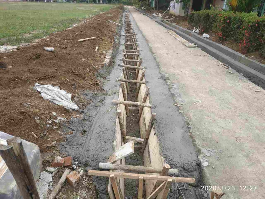 Volume Drainase Desa Sumber Sari Patut Dipertanyakan