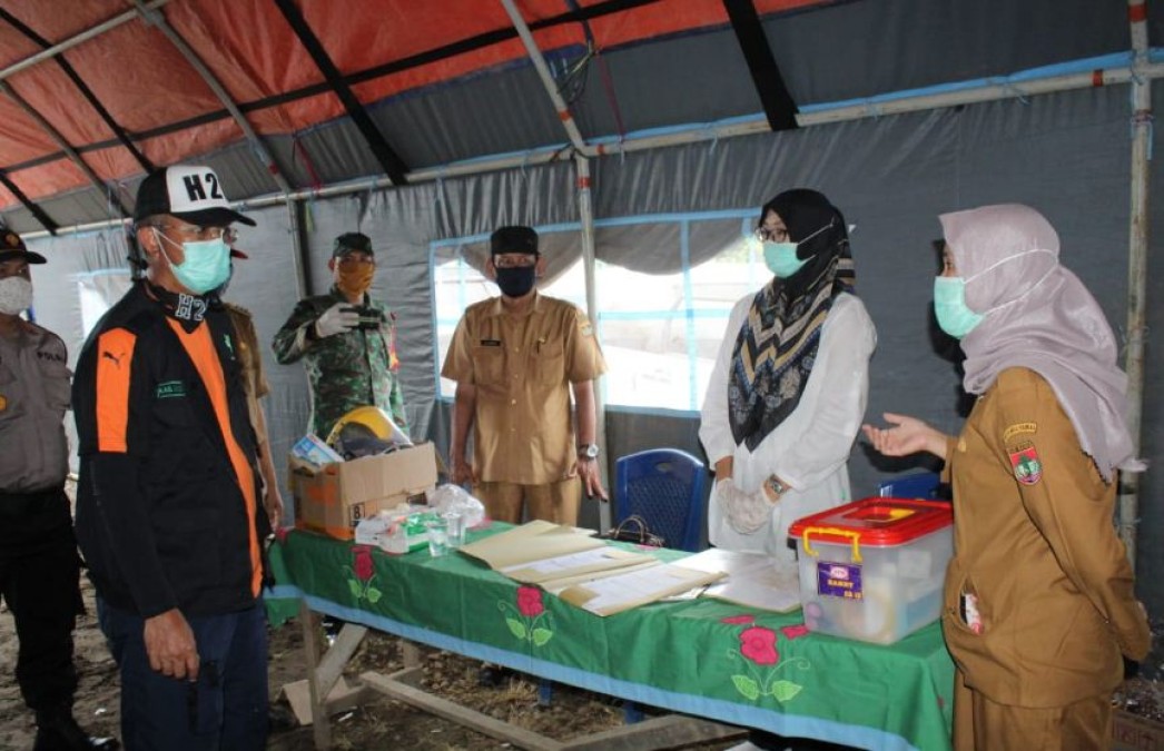 Antisipasi Covid-19, Bupati Mura Tinjau Kesiapan Personil Dilapangan