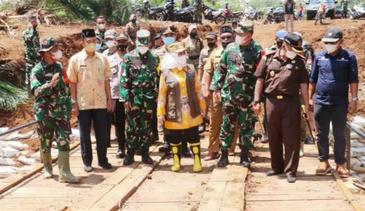 Bupati Musirawas Tinjau Progres Kegiatan TMMD