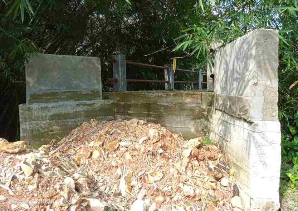 Jembatan Desa Paduraksa Belum Bisa Dilalui