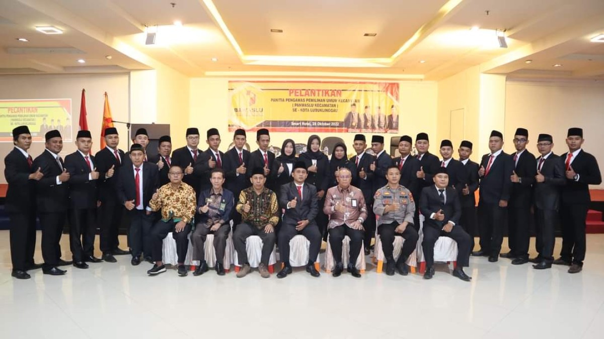 Panwascam se-Kota Lubuklinggau Dilantik