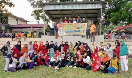 Biasakan Prilaku Sehat, Bembi Kembali Gelar Senam Bersama Warga