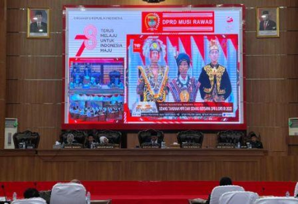 DPRD Musi Rawas Gelar Rapat Paripurna Mendengarkan Pidato Kenegaraan Presiden RI