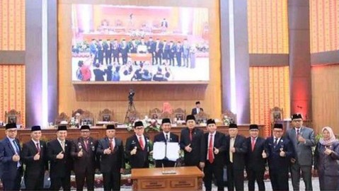 DPRD Lubuklinggau Paripurna Penetapan Usulan Pemberhentian Walikota dan Wakil Walikota