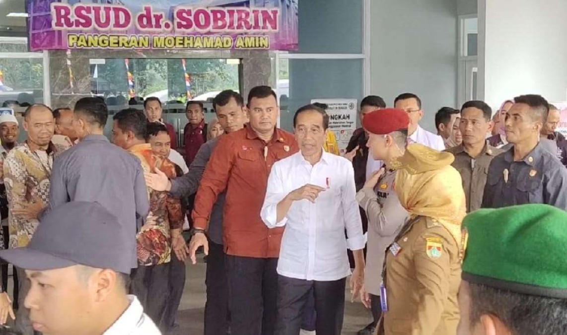 Presiden RI Kunjungi RS Dr Sobirin Kabupaten Musi Rawas
