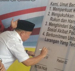 Imam Senen Hadiri Giat FKUB Deklarasi Pilkada Damai
