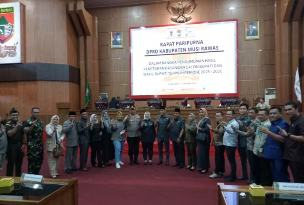 DPRD Mura Gelar Paripurna Agenda Usulan Pemberhentian Bupati dan Wakil Bupati Musi Rawas Periode 2021-2025