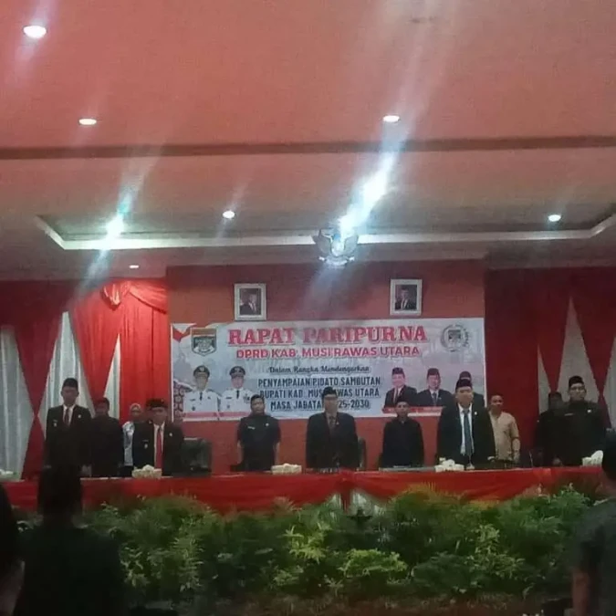 DPRD Muratara Gelar Paripurna Agenda Mendengarkan Pidato Bupati