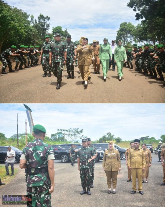 Bupati Mura Bersama Danrem 044/Gapo Tinjau MA Yonif TP 947/Pangeran Amin Di Muara Beliti
